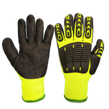 Cut and TPR Impact Resistant Anti Vibration Work Safety Glove